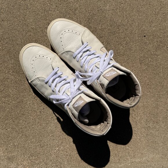 Vans Sk8-hi Premium Leather - Rain Drum - Size Mens 11 - Picture 4 of 6